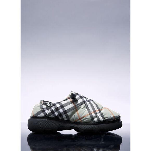 Burberry Men Check Nylon-Blend Pillow Mule - Picture 1 of 7